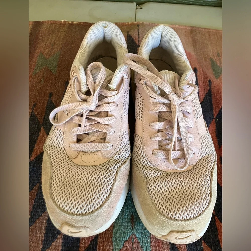 Nike Air Max Women's Blush Pink and Cream Sneakers - Picture 2 of 9